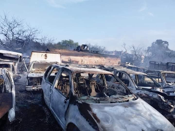 Incendio en corralón de Chiapas 