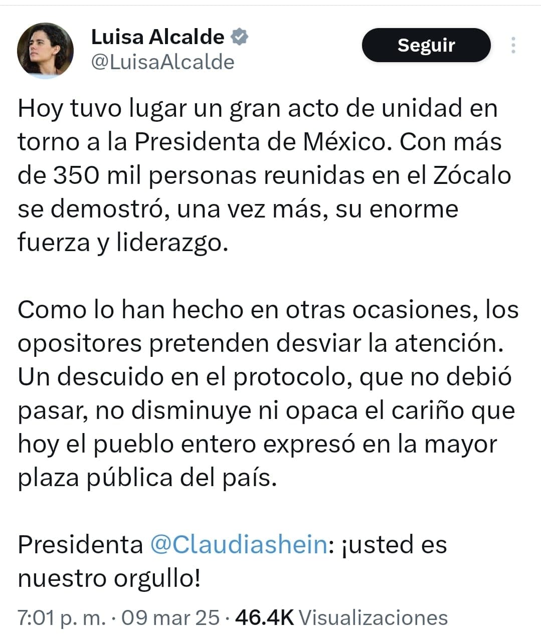 Piden disculpas líderes de Morena por desaire a Sheinbaum