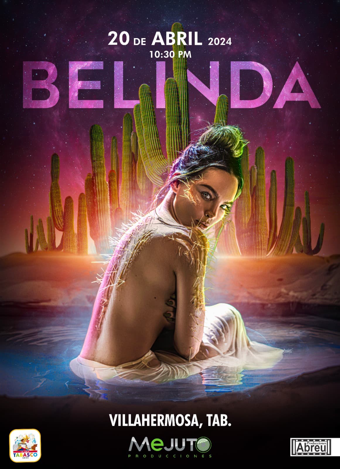 Revelan poster de Belinda en la feria