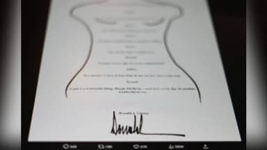 ImagenNiega Trump autoría de carta a Epstein con silueta de mujer