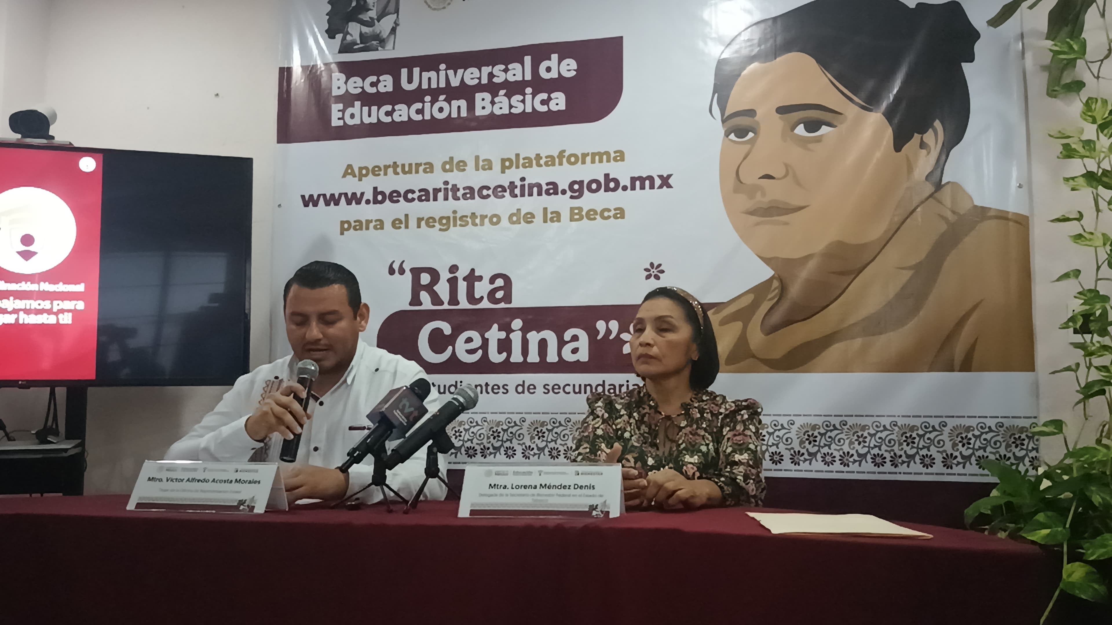 129 mil alumnos de Tabasco recibirán beca "Rita Cetina"