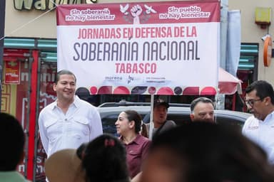 ImagenSale Morena Tabasco en defensa de Soberanía critican a EU