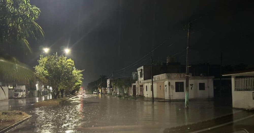 Lluvias intensas provocan encharcamientos en Chetumal 