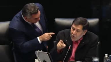 ImagenDiscuten a gritos Noroña y 'Alito' durante sesión  