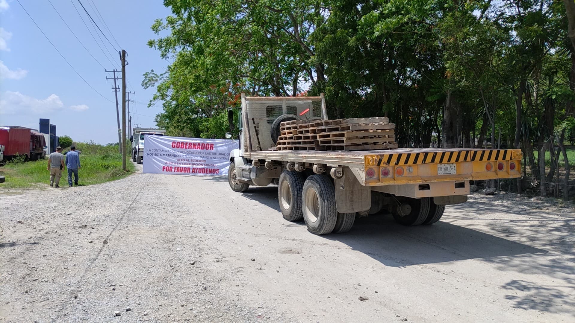Bloquean por ecocidio de graveras 