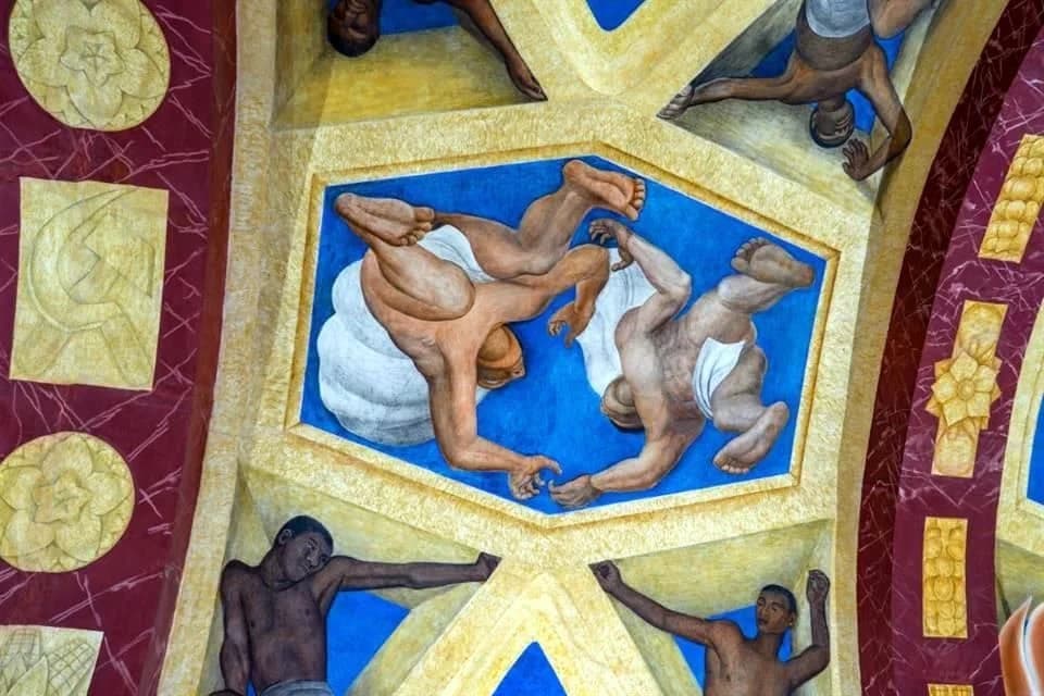 Luego de ser restaurado, luce Chapingo mural de Rivera