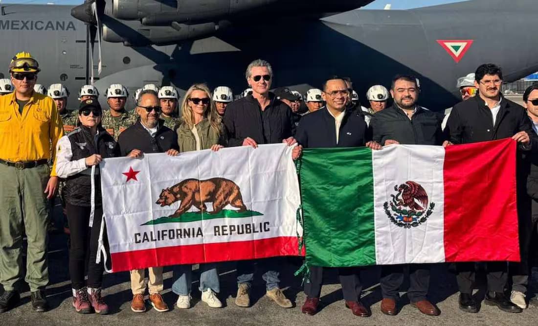 Agradece LA envío de equipo vs incendios de México 