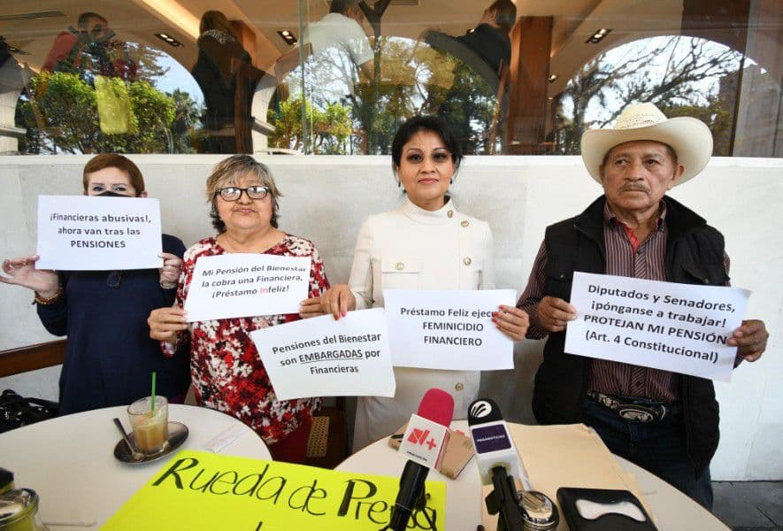 Financieras embargan pensión del Bienestar en Veracruz