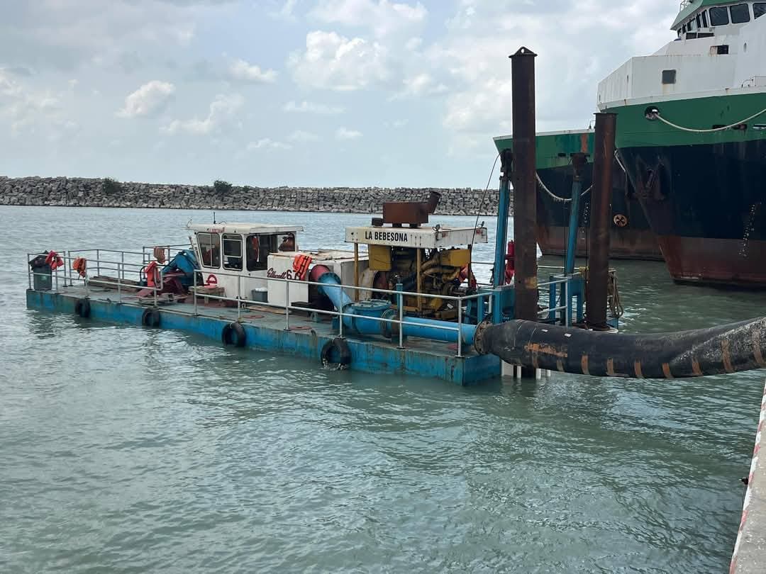 Inicia dragado en muelle de Ciudad del Carmen