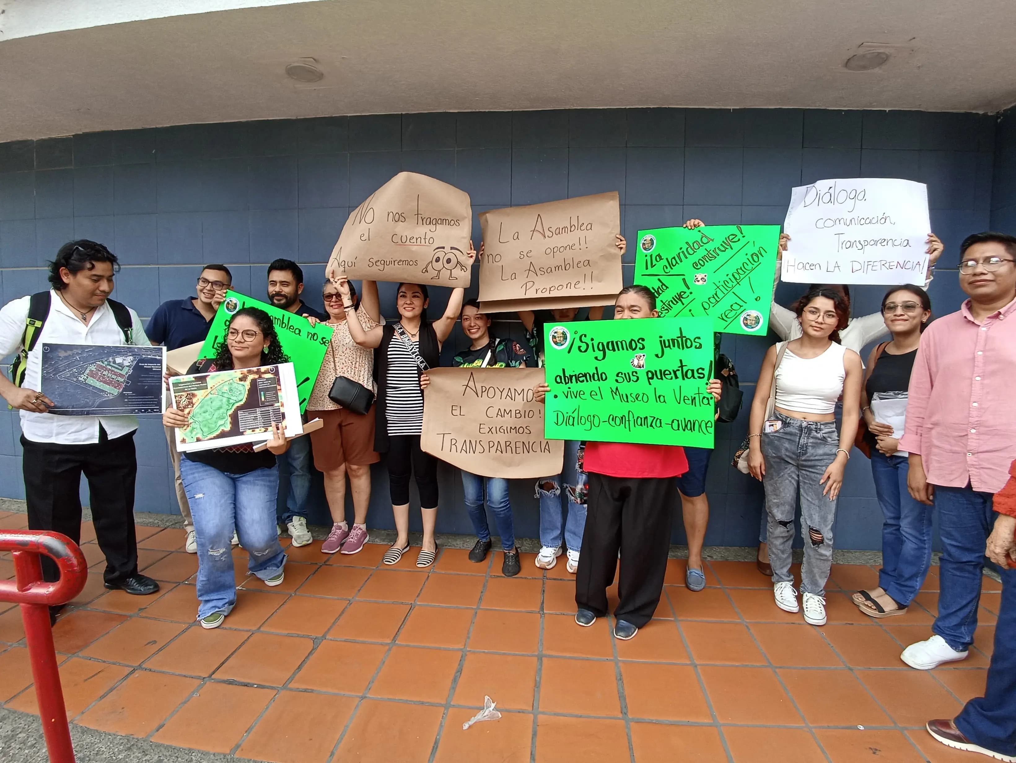Deja Gobierno plantados a activistas pro Parque-Museo La Venta