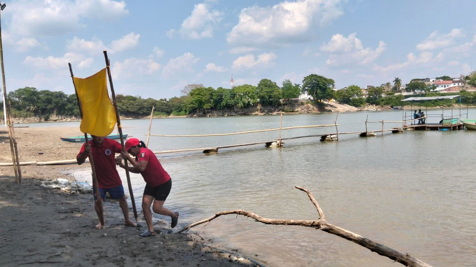Crece río Usumacinta en Tenosique