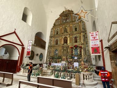 ImagenCulpan a INAH por daños en retablo de Calkiní 