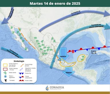 ImagenDominarán lluvias ambiente en el Sureste 