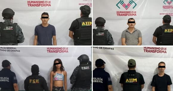 Detienen a dos policías en Tapachula por vínculos con delincuentes 