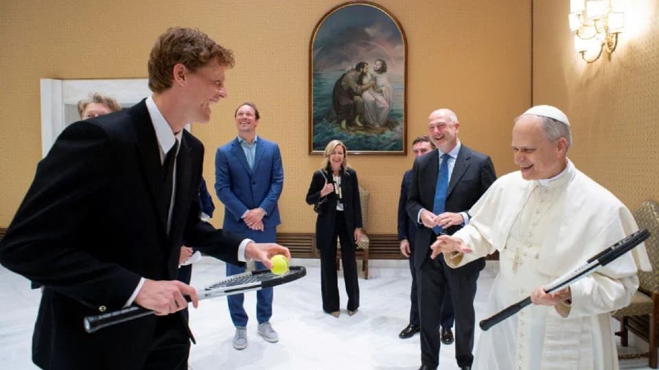 Papa León XIV, apasionado del tenis, recibe a número 1 del mundo