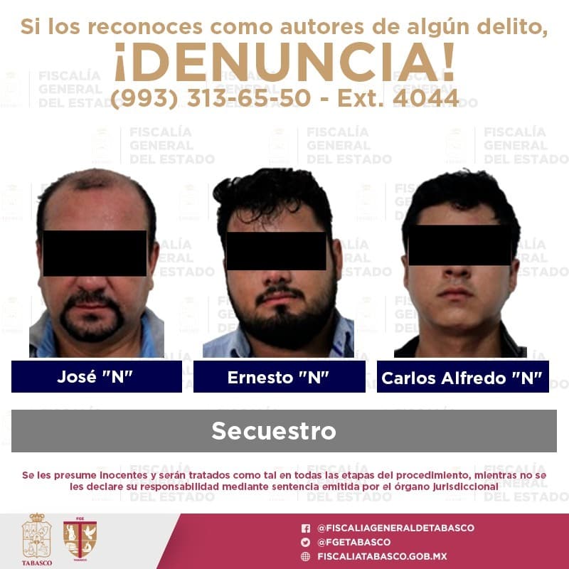 A prisión preventiva presuntos secuestradores