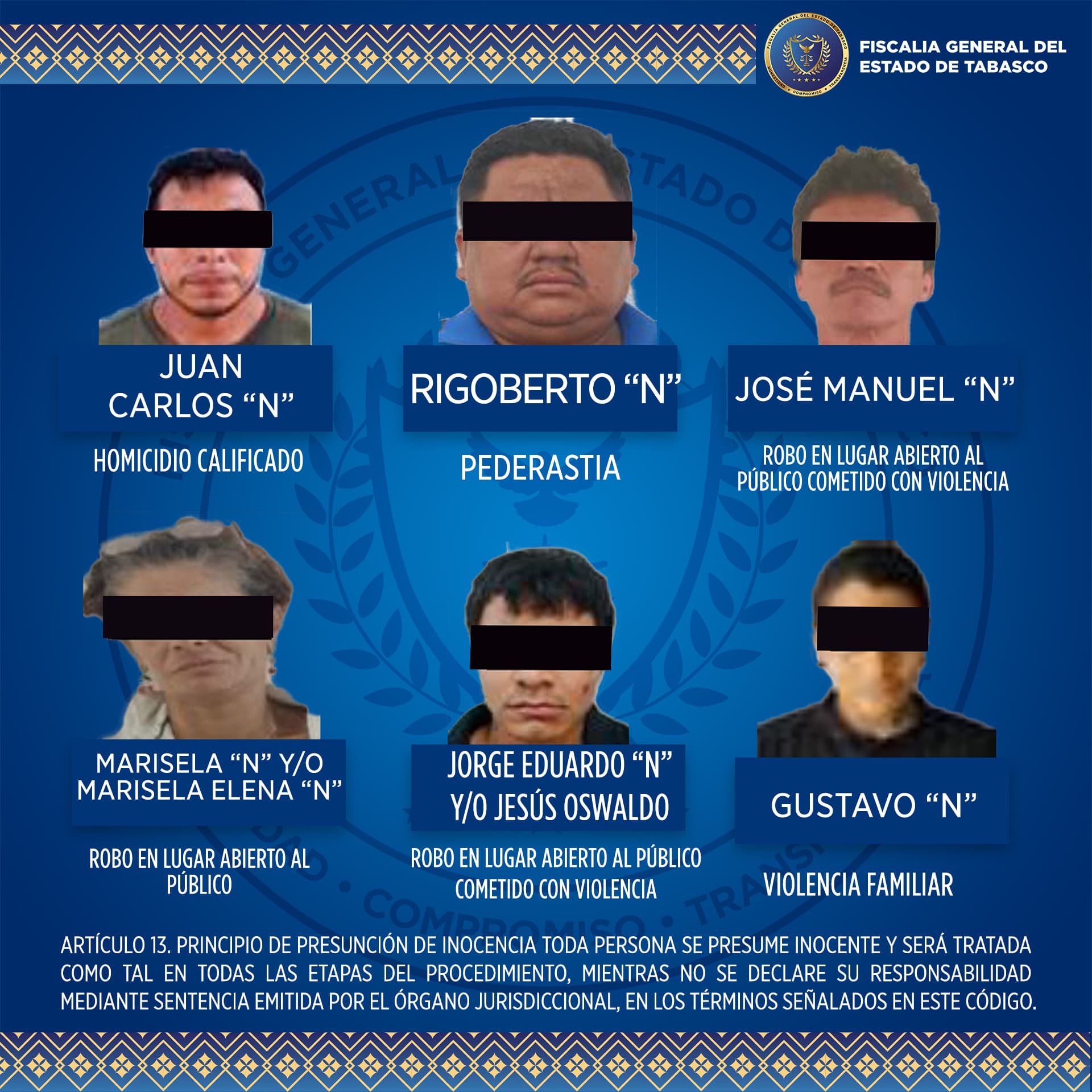 FGE logra sentencias condenatorias en diversos casos 