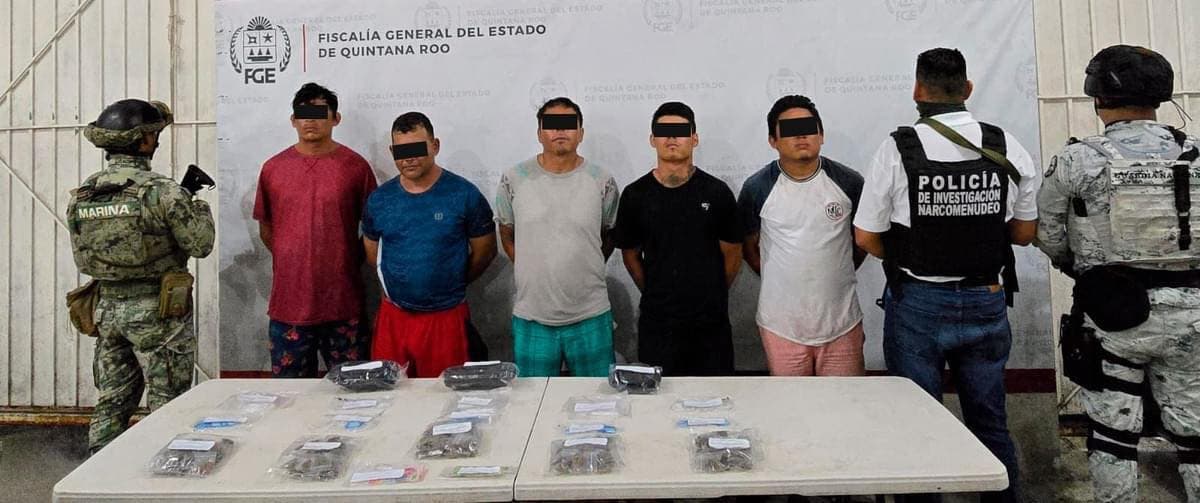 Cae grupo de narcomenudistas en Isla Mujeres
