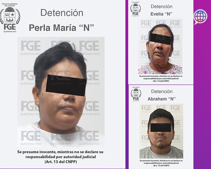 Detienen a tres presuntos sicarios en Cancún 