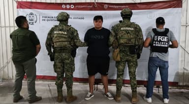 ImagenCapturan en Quintana Roo a líder criminal internacional