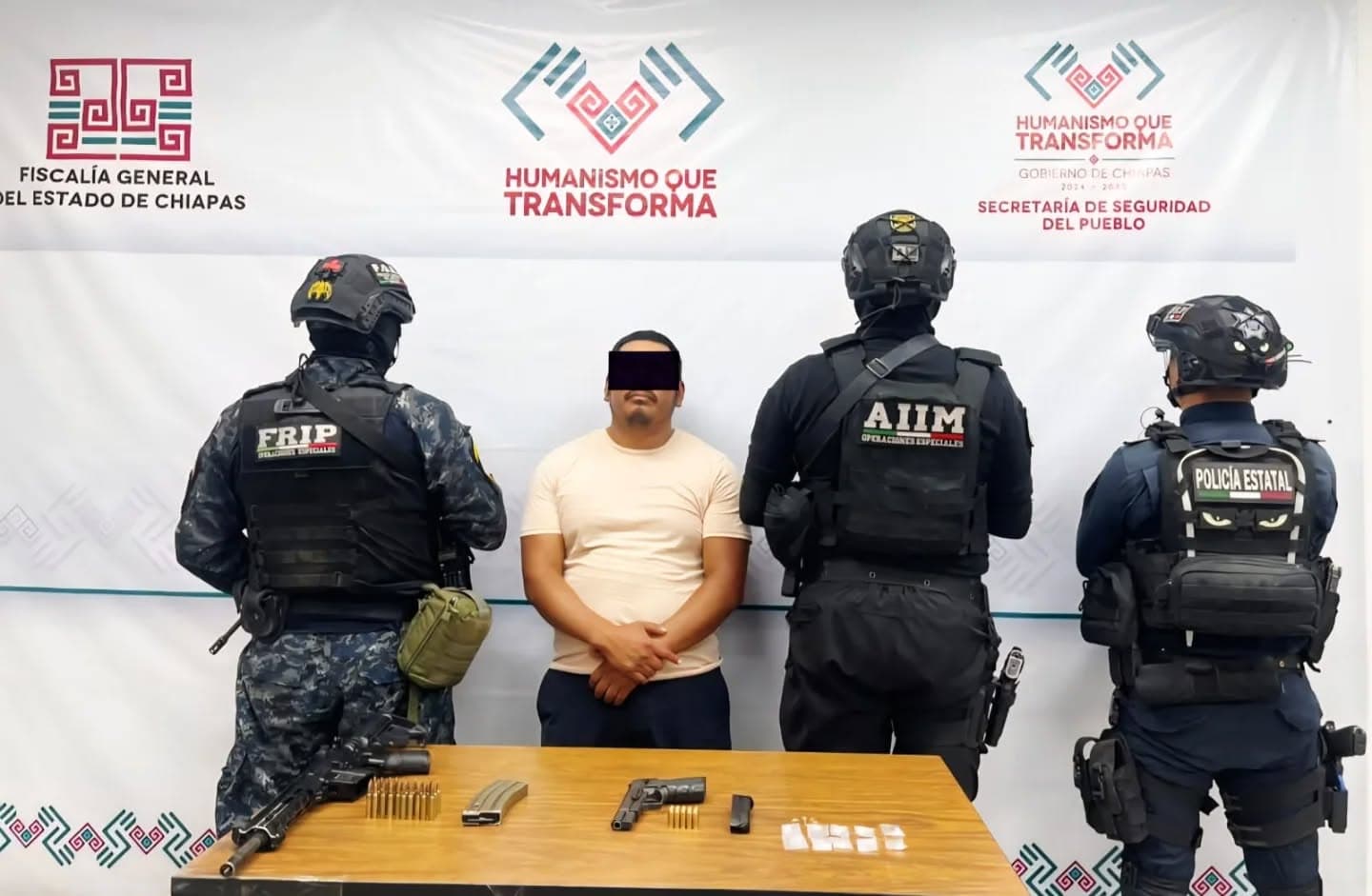 17 detenidos en los últimos días en Chiapas
