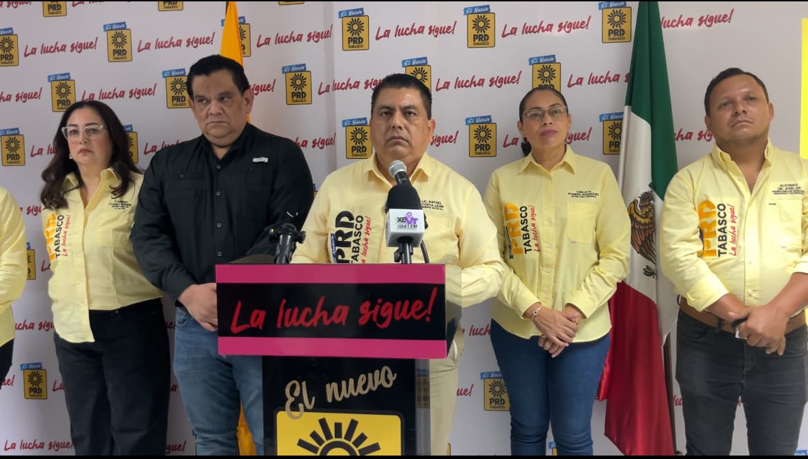 PRD Tabasco anuncia reforzamiento de la resistencia civil
