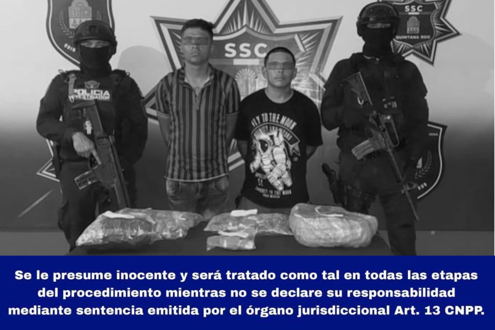 Detienen a dos en Benito Juárez 