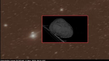 ImagenObjeto interestelar considerada nave extraterrestre cambia de forma 