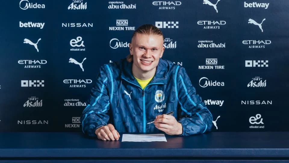 Firma Erling Haaland con el Manchester City hasta 2034