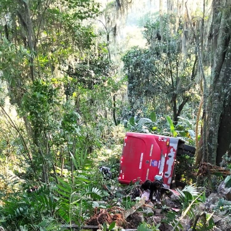 Vuelca autobús de estudiantes, 30 heridos, 4 de gravedad 