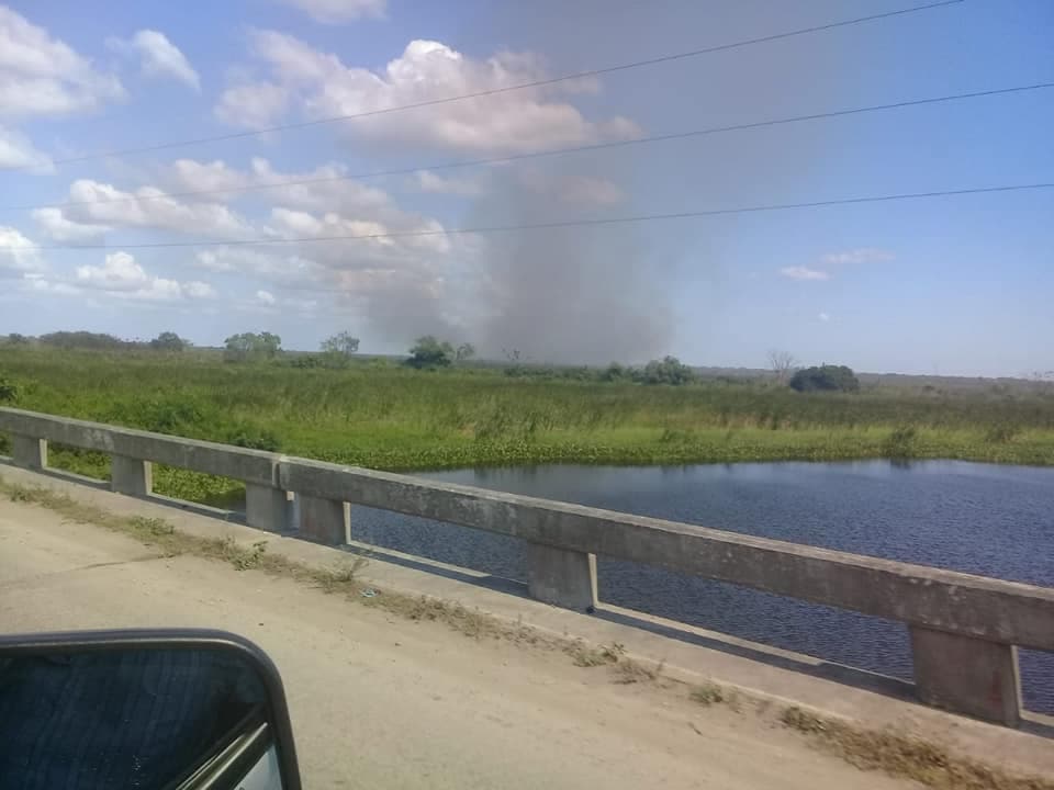 Capacitan a personal en Centla para combatir incendios 