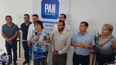 ImagenPelean panistas en Campeche por dirigencia