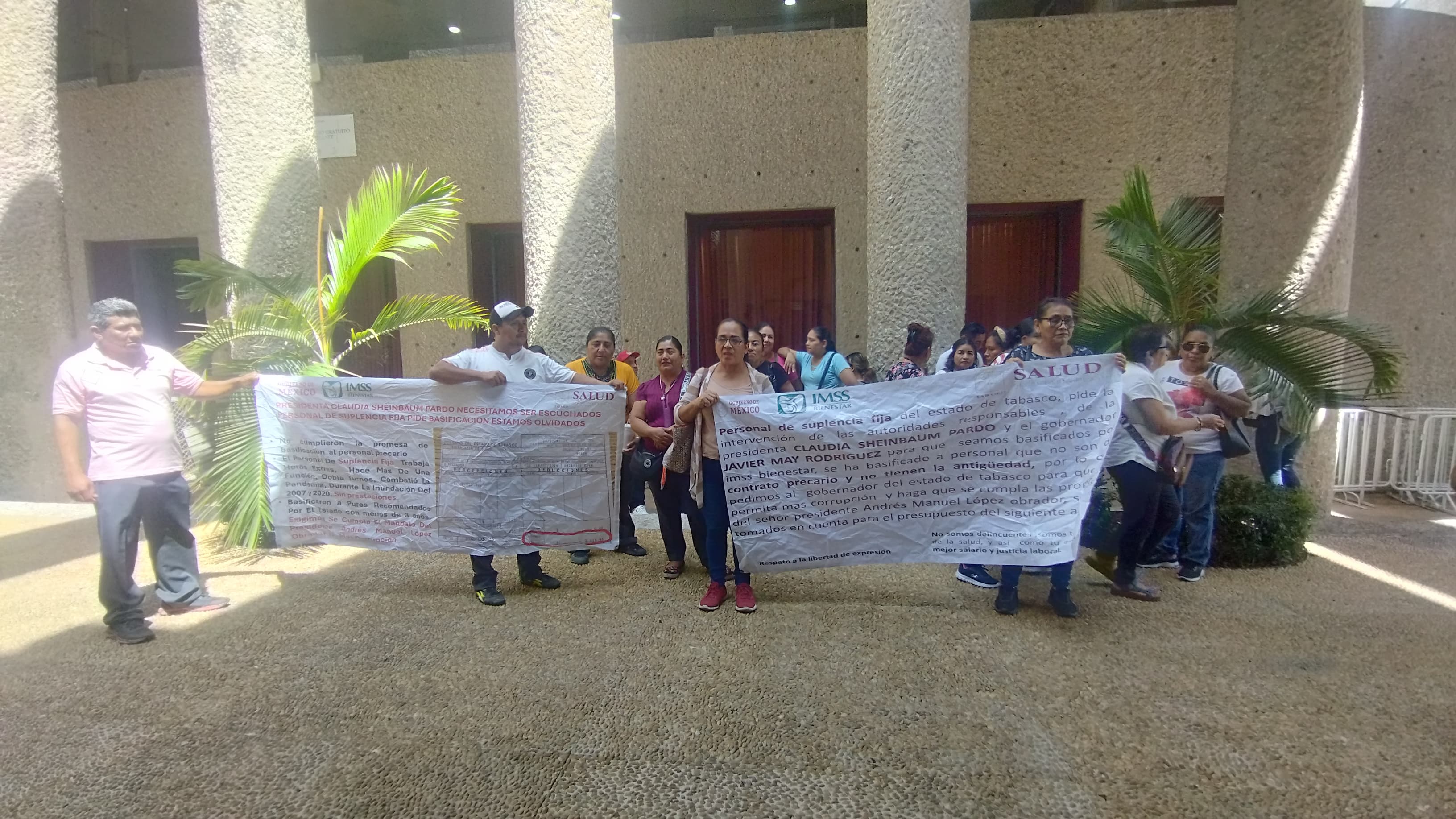 Basificación en Salud nunca llegó; protestan trabajadores de contrato 