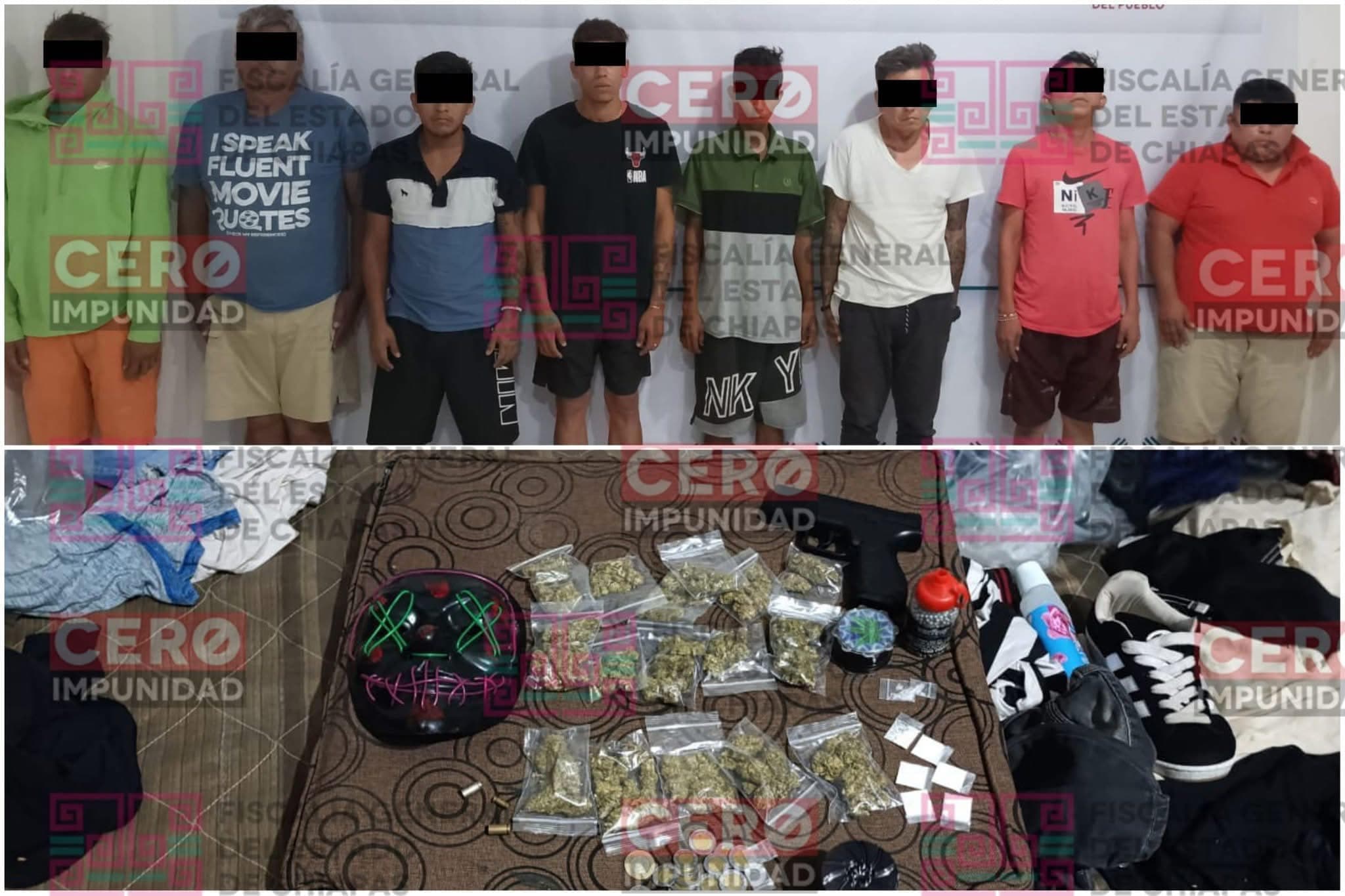 Detienen a 11 por delitos contra la salud en Tapachula