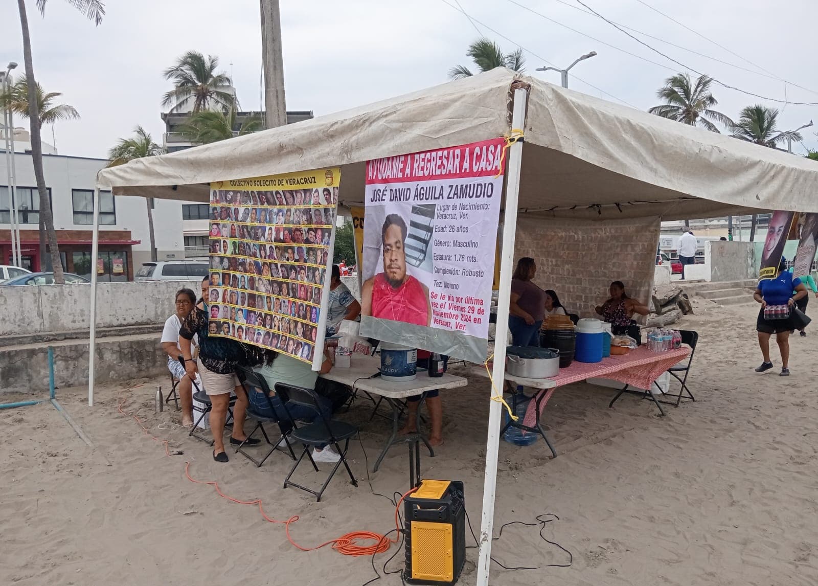 Vende comida en Playas de Veracruz colectivo de madres 