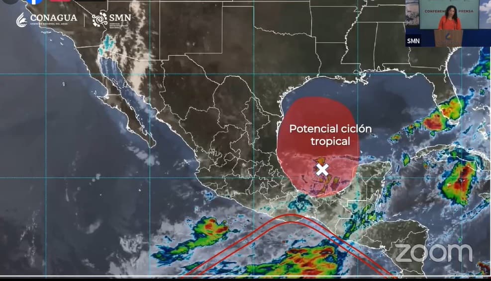 CONAGUA confirma que se formó el Ciclón Tropical Uno