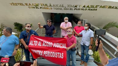 ImagenExigen periodistas de Campeche al gobierno alto al acoso judicial