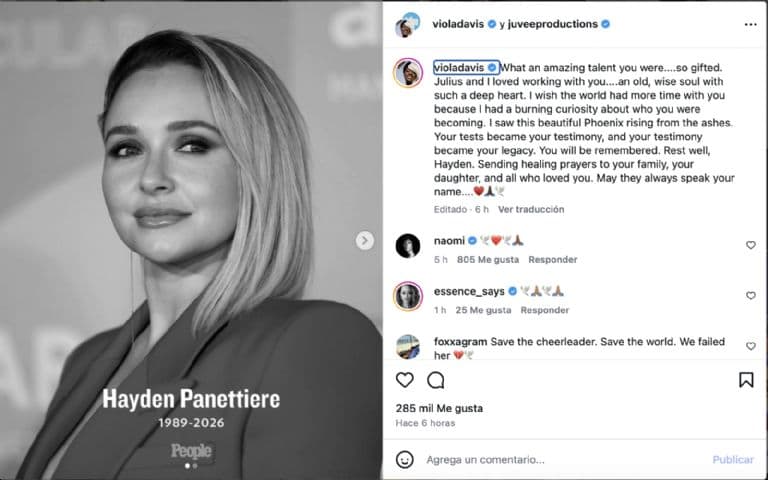 Apuntan a sobredosis en muerte de Hayden Panettiere