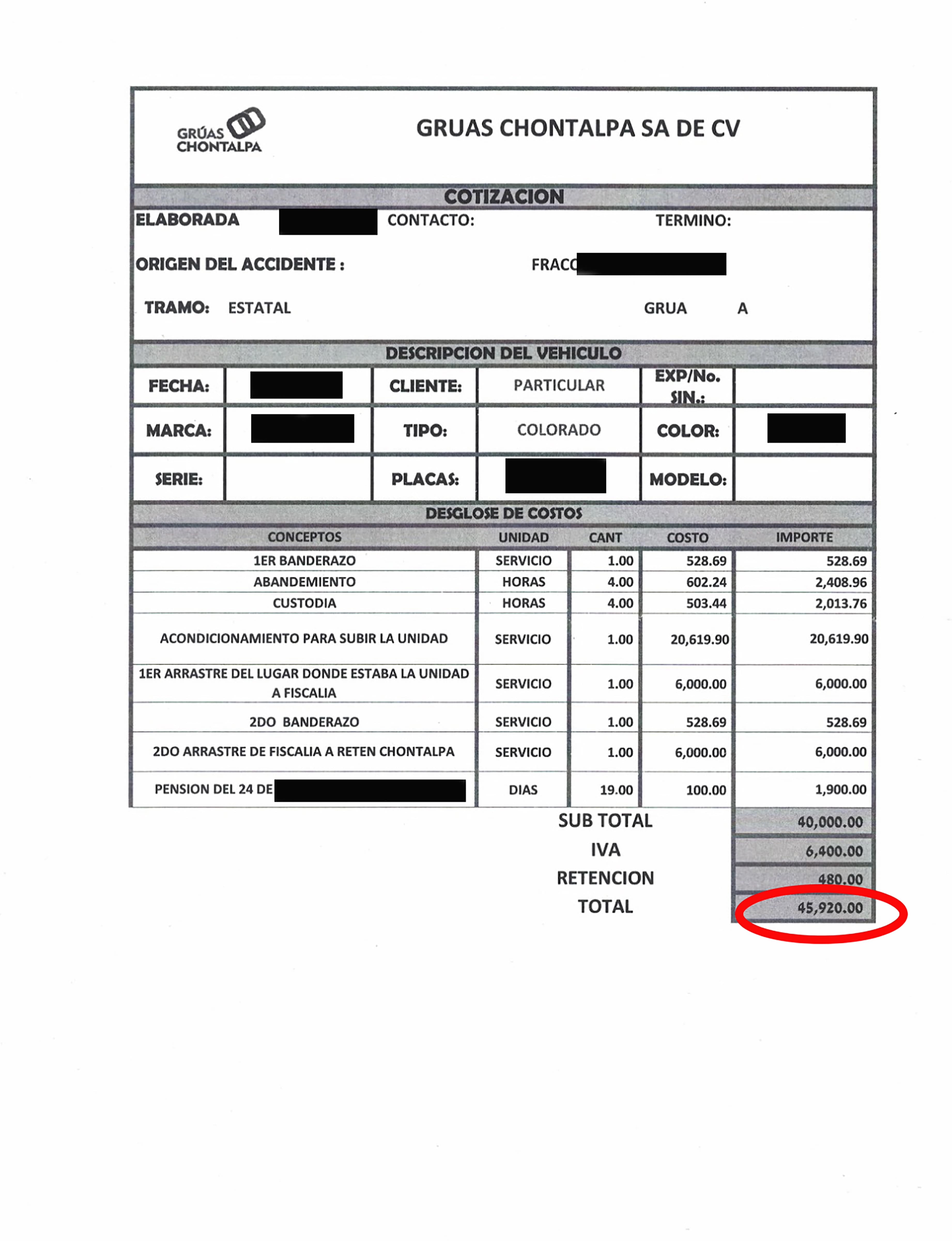 Tarifas de grúas sin incrementos desde 2017 