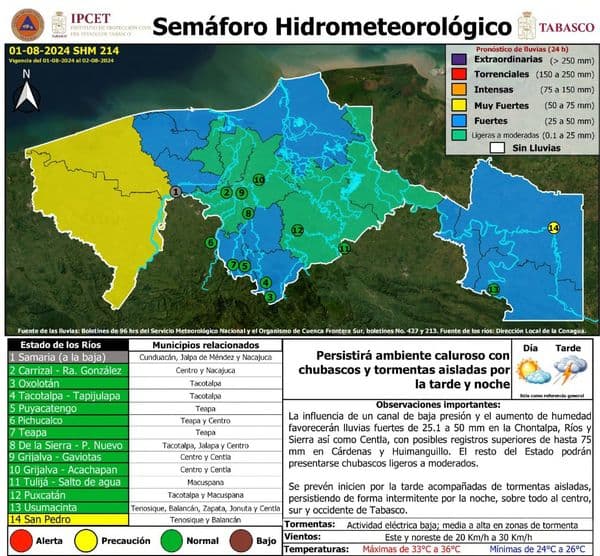 Lluvias iniciarán por la tarde, con tormentas aisladas
