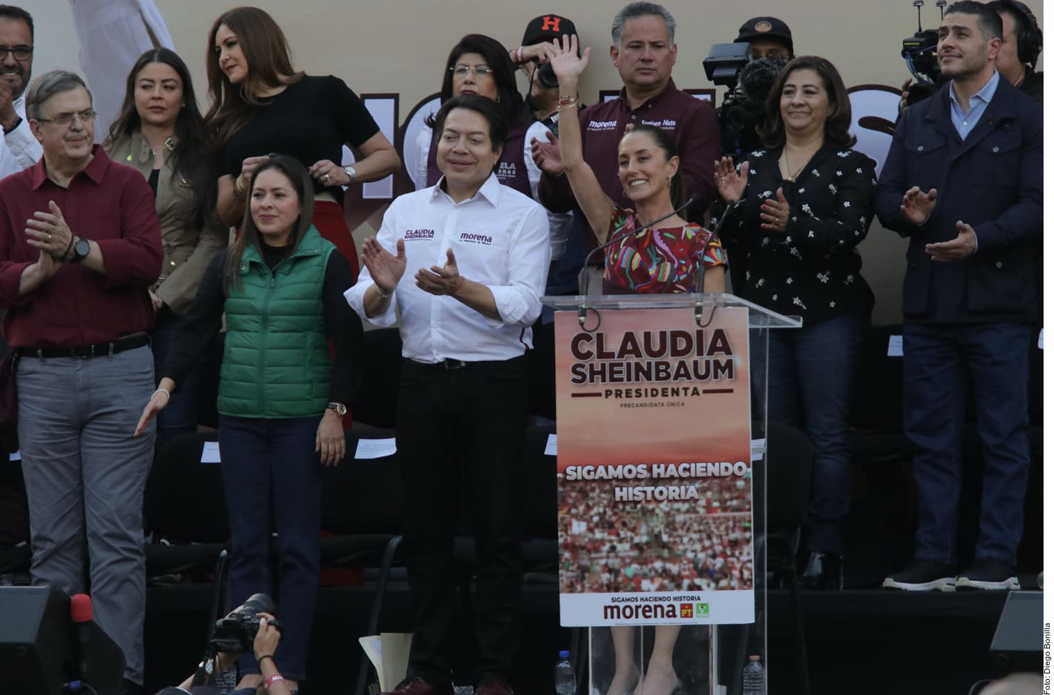 Exhiben morenistas unidad con Sheinbaum