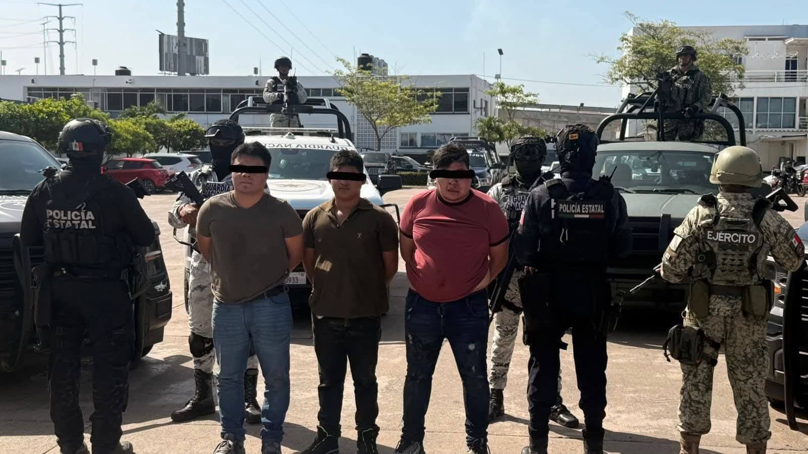 FIRT Olmeca detiene a tres generadores de violencia en Comalcalco 