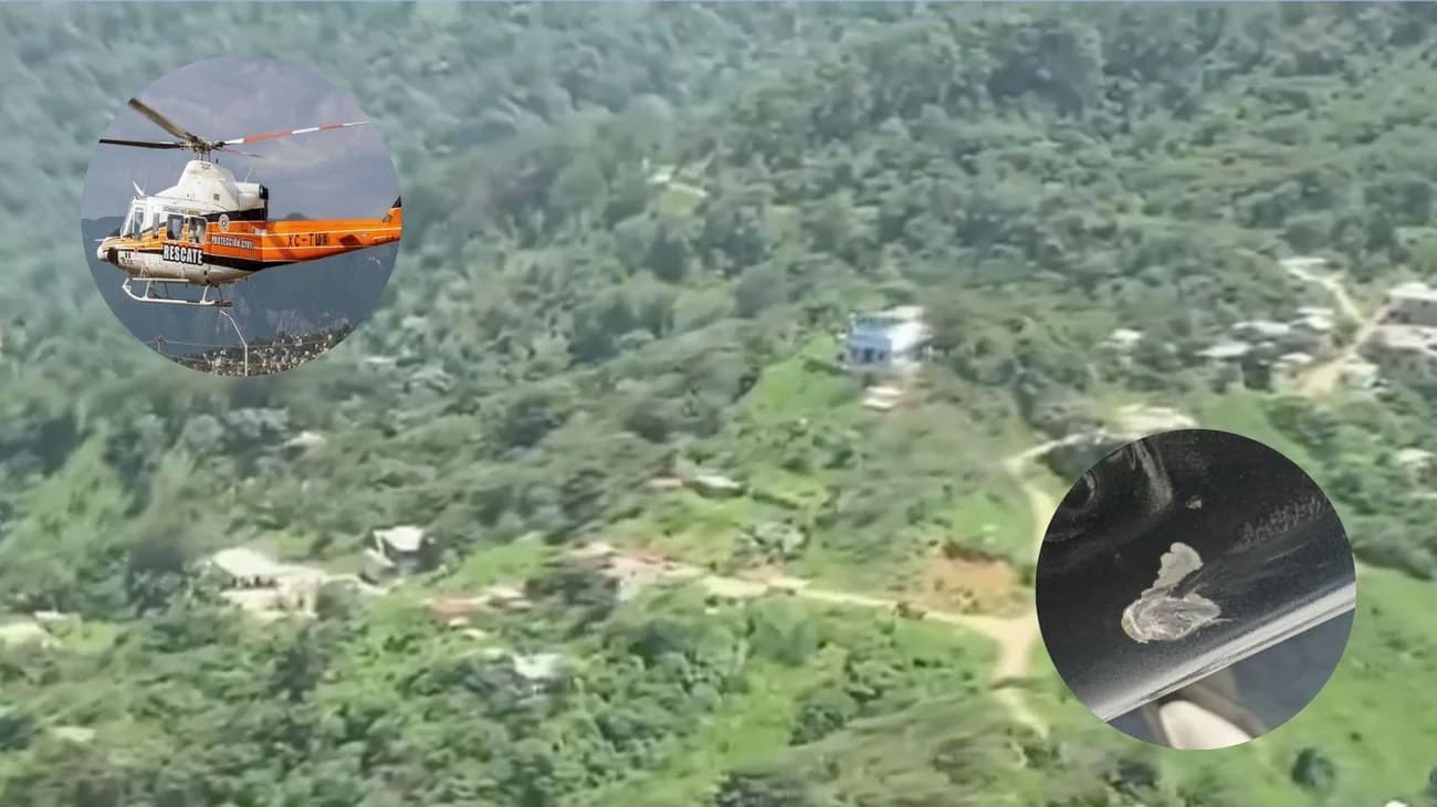 Balean helicóptero de PC en Chiapas 
