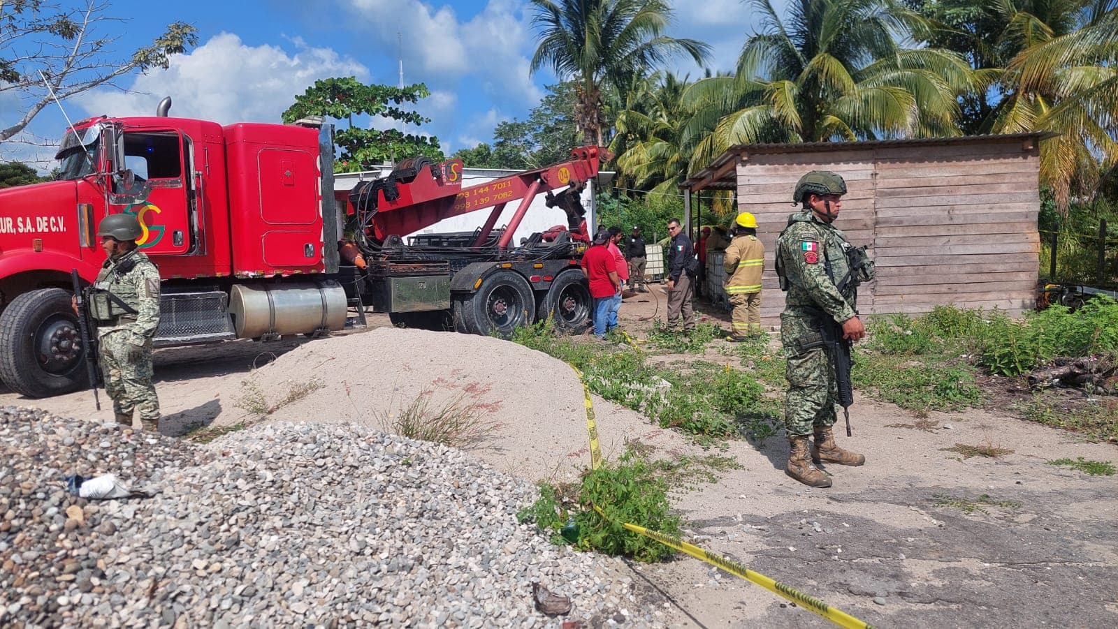 Asegura FGR inmueble en Paraíso con 6,800 litros de hidrocarburo