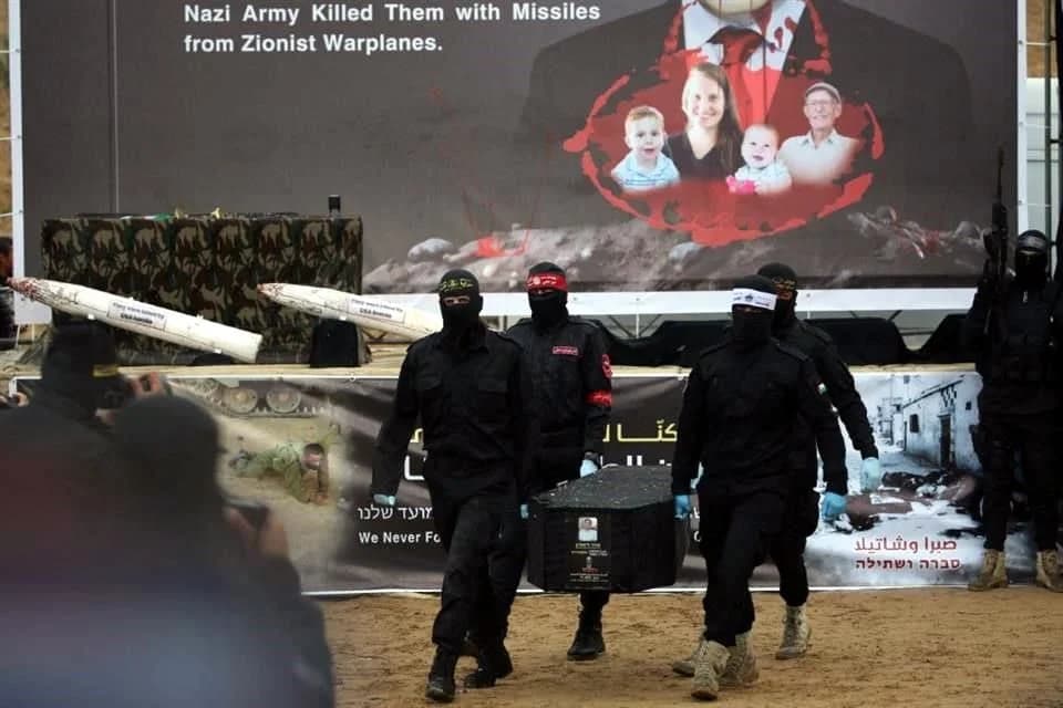 Hamás devuelve cuatro cuerpos de rehenes israelíes