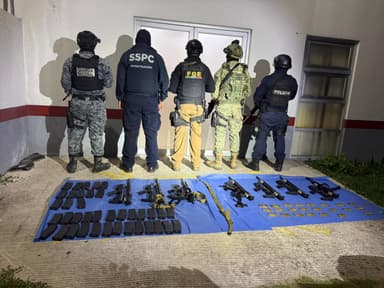 ImagenAseguran armas de alto poder en Jalpa de Méndez 