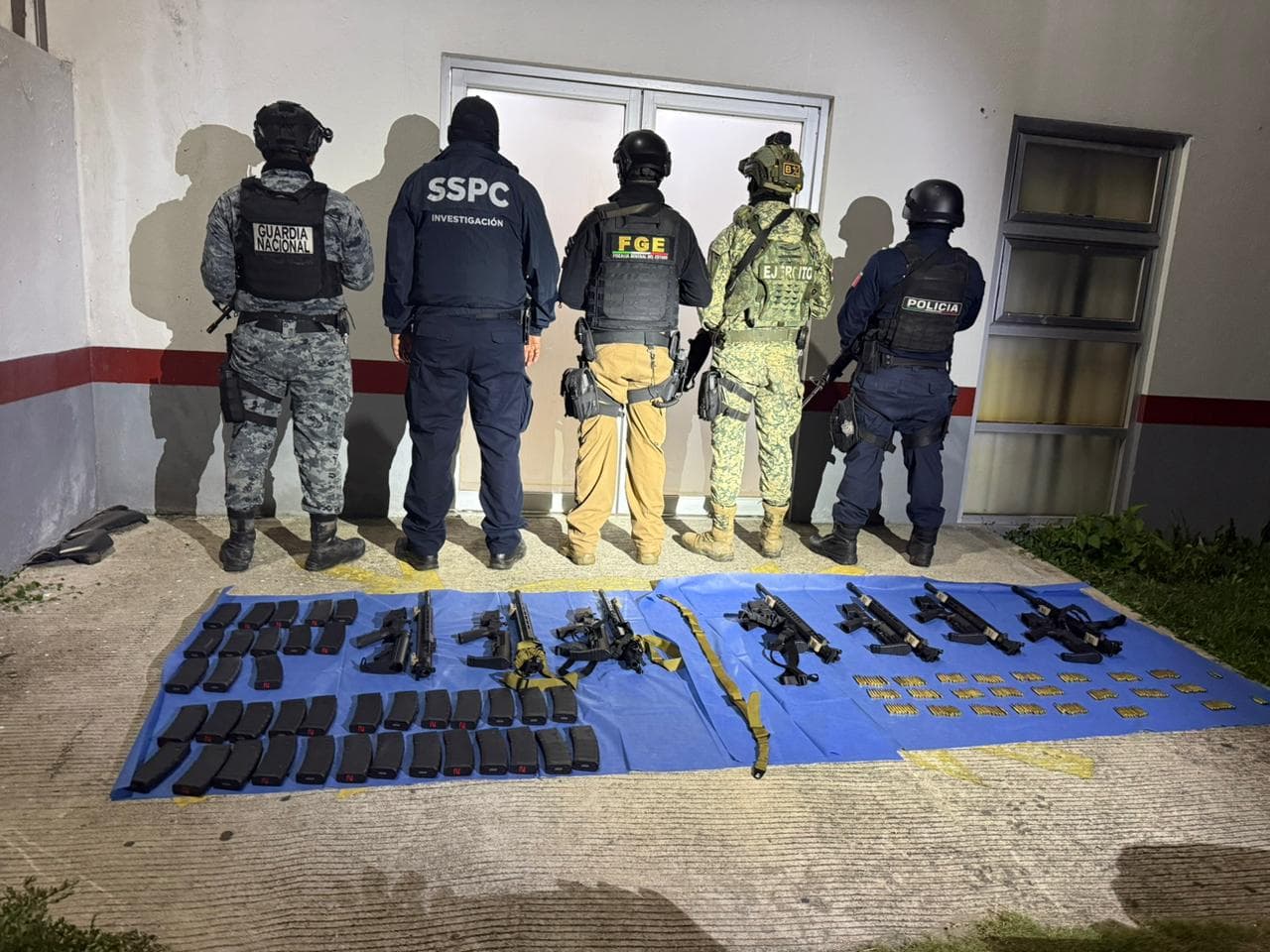 Aseguran armas de alto poder en Jalpa de Méndez 