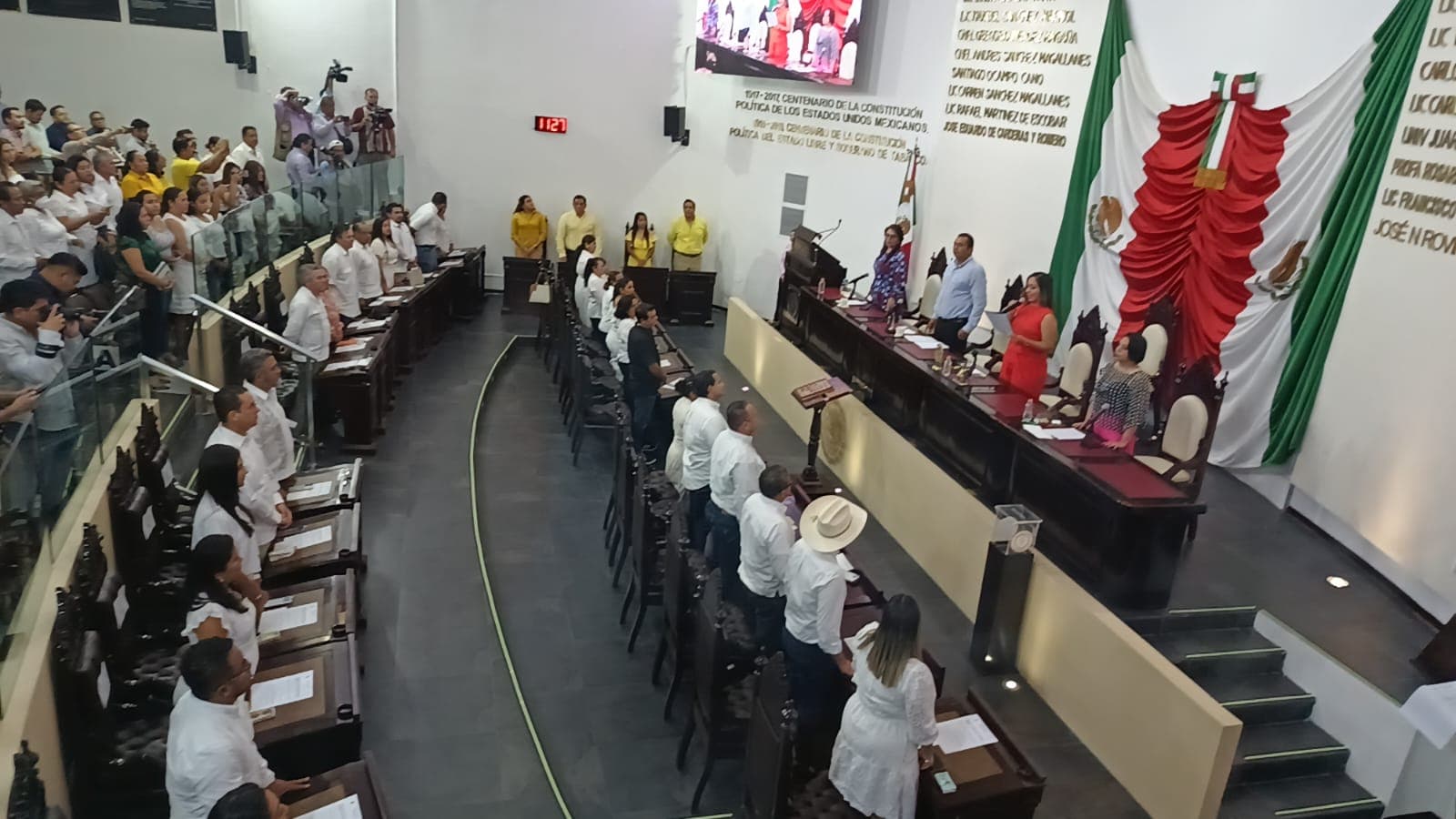 Realizan Junta Preparatoria de la LXV legislatura del Congreso de Tabasco