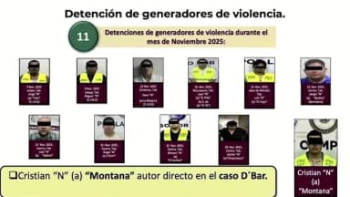 ImagenDetenido "Montana", responsable de masacre en D´Bar