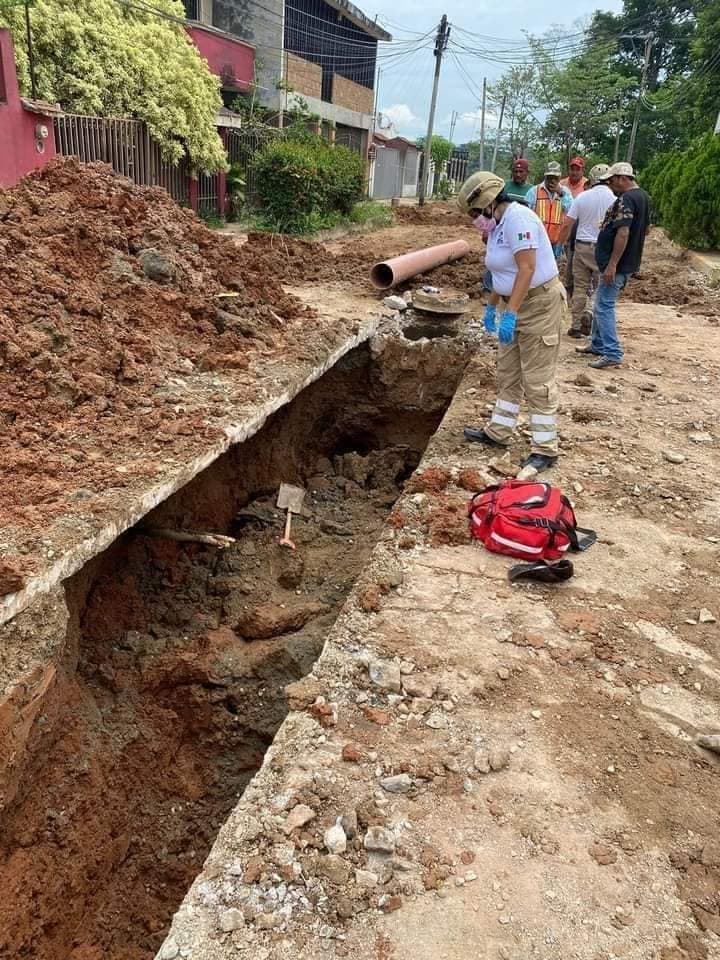 Muere obrero sepultado en Teapa 